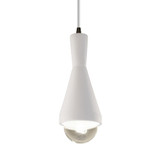 Radiance - 1 Light Erlen Pendant with Cord In Modern Style-10.5 Inches Tall and 4.75 Inches Wide