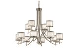 Tallie - Twelve Light 2-Tier Chandelier - 34.5 inches tall by 42 inches wide