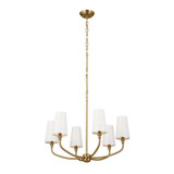 Adeena - 6 Light Chandelier In Traditional Style-19.5 Inches Tall and 26.75 Inches Wide