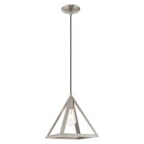 Pinnacle - 1 Light Pendant In Geometric Style-17 Inches Tall and 9.75 Inches Wide