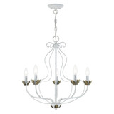 Katarina - 5 Light Chandelier In Transitional Style-23 Inches Tall and 23 Inches Wide