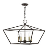 Devone - 5 Light Chandelier In Transitional Style-16.75 Inches Tall and 22 Inches Wide