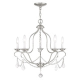 Chesterfield - 5 Light Chandelier in French Country Style - 22 Inches wide by 23.75 Inches high