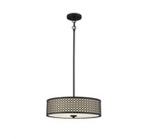 3 Light Pendant In Mid-Century Modern Style-5 Inches Tall and 18 Inches Wide