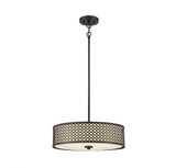 3 Light Pendant In Mid-Century Modern Style-5 Inches Tall and 18 Inches Wide