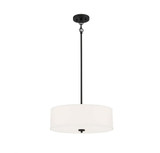 3 Light Pendant In Mid-Century Modern Style-6.5 Inches Tall and 18 Inches Wide