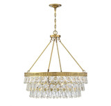 6 Light Pendant-Glam Style with Contemporary and Transitional Inspirations-28 inches tall by 28 inches wide