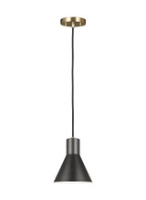 Sea Gull Lighting-Towner-60W One Light Mini-Pendant in Transitional Style-7 Inch wide by 8.5 Inch high