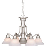 Standford 6-Light Chandelier in Traditional Style 18 Inches Tall and 26 Inches Wide