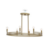 6 Light Chandelier Hand Painted Tallant 6 Light Chandelier Hand Painted Tallant