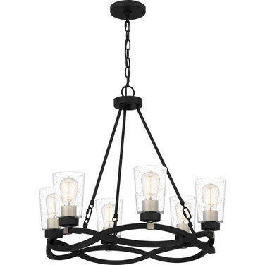 Overlook - 6 Light Chandelier In Traditional Style-23.25 Inches Tall and 25.75 Inches Wide