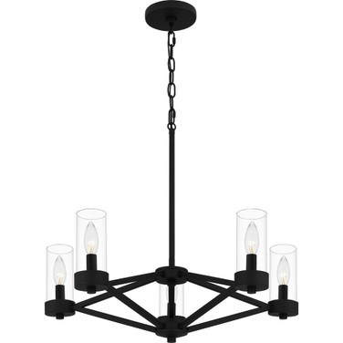 Villa - 5 Light Chandelier In Modern Style-20.75 Inches Tall and 24 Inches Wide