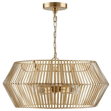 Kiva - 4 Light Pendant In Modern Style-10.5 Inches Tall and 22.25 Inches Wide