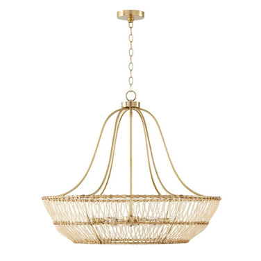 Wren - 6 Light Chandelier In Transitional Style-27.25 Inches Tall and 32 Inches Wide