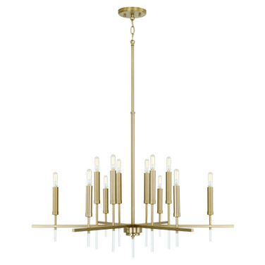 Elora - 12 Light Chandelier In Mid-Century Modern Style-25 Inches Tall and 35 Inches Wide