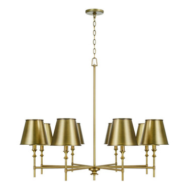 Whitney - 8 Light Chandelier In Mid-Century Modern Style-33 Inches Tall and 41 Inches Wide