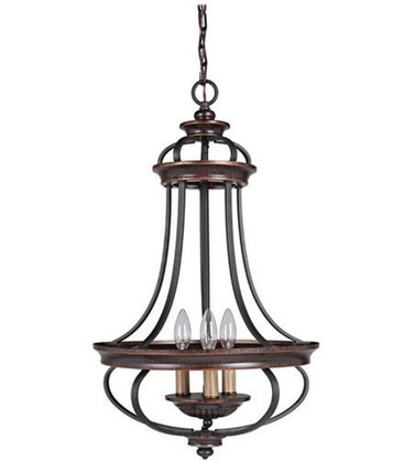 Stafford - Three Light Foyer - 16 inches wide by 26.38 inches high