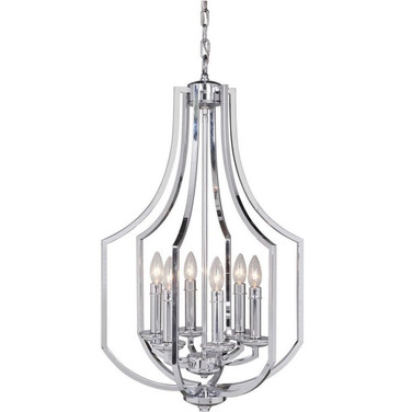 Hayden - Six Light Foyer - 18 inches wide by 31.38 inches high