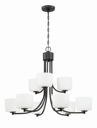 Clarendon - Nine Light 2-Tier Chandelier - 32 inches wide by 25.5 inches high