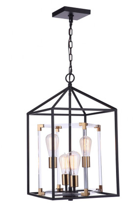 Aaron - 4 Light Pendant In Traditional Style-24.41 Inches Tall and 12.99 Inches Wide