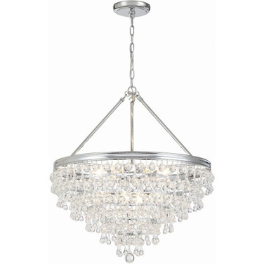 Calypso - Eight Light Chandelier in Classic Style - 25 Inches Wide by 27 Inches High