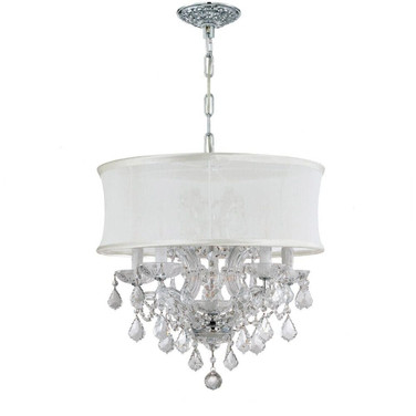 Brentwood - 6 Light Mini Chandelier-19 Inches Tall and 20 Inches Wide