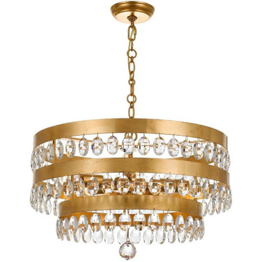 Perla - Five Light Chandelier in Classic Style - 22 Inches Wide by 14.25 Inches High