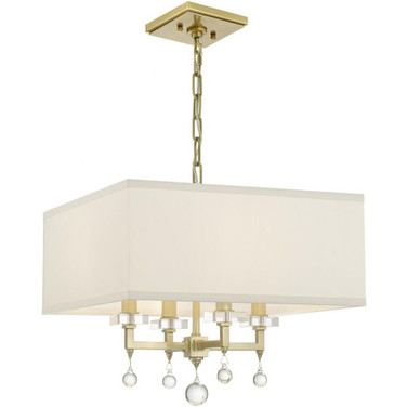 Paxton - Four Light Mini Chandelier in Classic Style - 16 Inches Wide by 16 Inches High