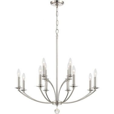 Mila - 12 Light Chandelier In Traditional Style-32.5 Inches Tall and 32 Inches Wide