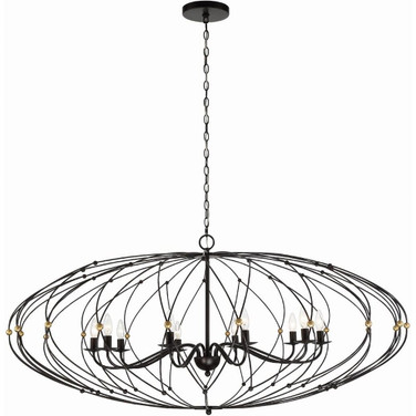 Zucca - 10 Light Chandelier-25 Inches Tall and 58 Inches Wide