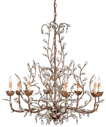 Crystal Bud - 8 Light Large Chandelier