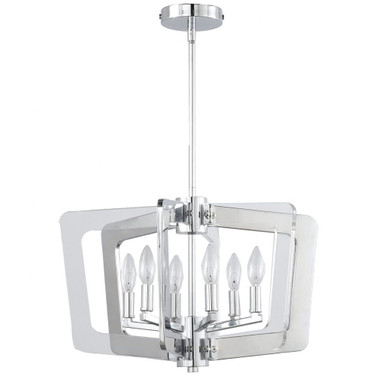 Stillwater - 20 Inch Six Light Chandelier