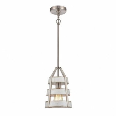 Brigantine - 1 Light Mini Pendant In Transitional Style-11 Inches Tall and 7 Inches Wide