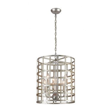 Panjandrum - Transitional Style w/ ModernFarmhouse inspirations - Metal 4 Light Pendant - 22 Inches tall 18 Inches wide