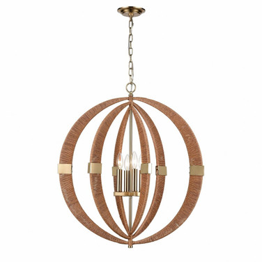 Pyrus - 4 Light Pendant In Transitional Style-29 Inches Tall and 27 Inches Wide