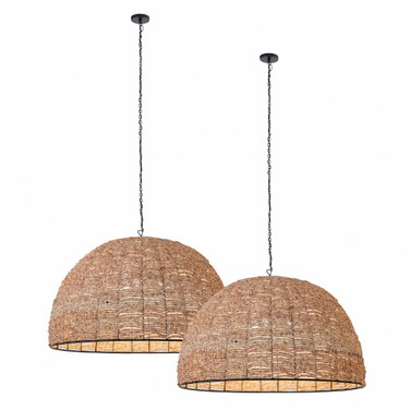 Martin - 1 Light Pendant (Set of 2) In Coastal Style-15 Inches Tall and 30 Inches Wide