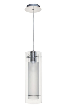 Frost-1 Light Pendant in Modern style-5.5 Inches wide by 15 inches high