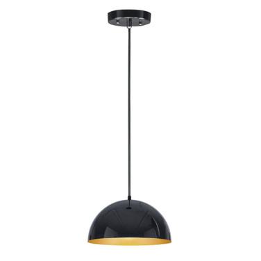 Hemisphere - 15W 1 LED Pendant-8 Inches Tall and 14 Inches Wide