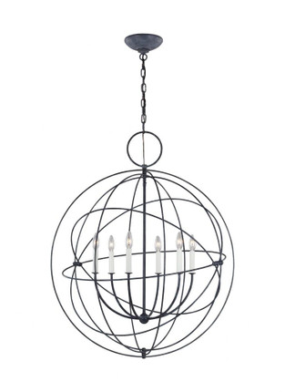 Generation Lighting-Bayberry-6 Light Large Pendant