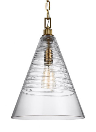 Generation Lighting-Sean Lavin-Pendant 1 Light in Contemporary Style-11.75 Inch Wide by 18 Inch Tall