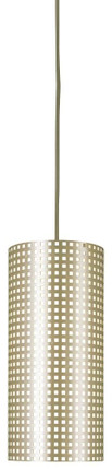 Grid - 1 Light Pendant-12.5 Inches Tall and 6 Inches Wide