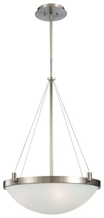 Suspended-Four Light Pendant in Contemporary Style-21.25 Inches Wide by 28.75 Inches Tall