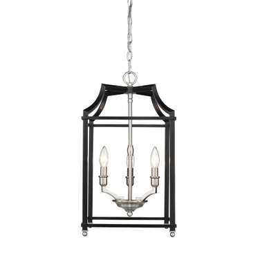 Leighton - 3 Light Pendant in Sturdy style - 21.75 Inches high by 11.75 Inches wide