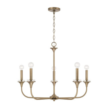 Presley - 5 Light Chandelier In Contemporary Style-23 Inches Tall and 31 Inches Wide