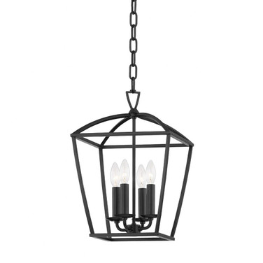 Bryant - 4 Light Small Pendant in Transitional Style - 12 Inches Wide by 17.75 Inches High