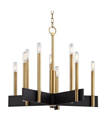 Abrams - Ten Light Chandelier - 24.75 Inches Wide by 22 Inches High