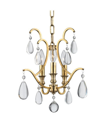 Crawford - Three Light Convertible Pendant - 13 Inches Wide by 15.5 Inches High