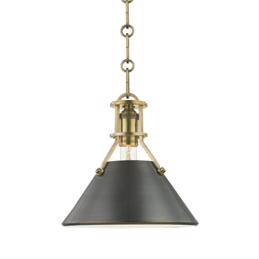 Metal No. 2 - 1 Light Pendant - 9.5 Inches Wide by 9.25 Inches High