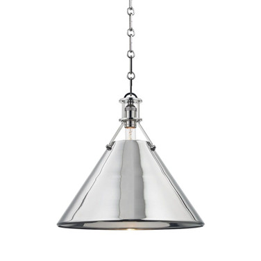 Metal No. 2 - 1 Light Pendant - 16 Inches Wide by 14.5 Inches High