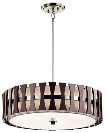 Cirus - 4 Light Convertible Pendant/Semi-Flush Mount - With Contemporary Inspirations - 12 Inches Tall By 24 Inches Wide